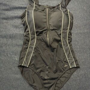 “Aquabelle” Women's Black One-Piece Swimsuit size 20W